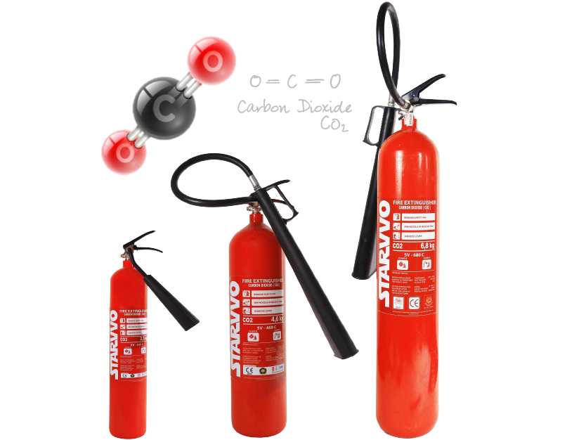 alat pemadam api co2 (carbon dioxide) starvvo