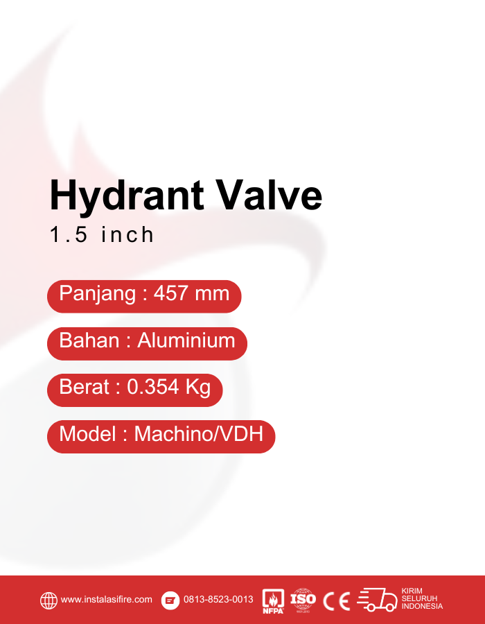 spesifikasi hydrant valve 1.5 inch