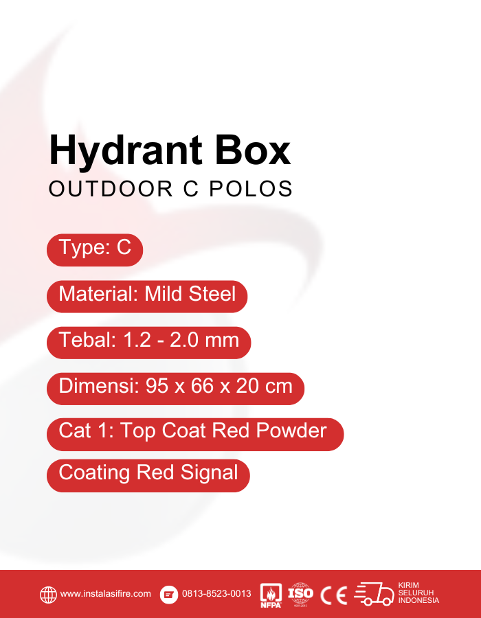 hydrant box type C Polos Spesifikasi