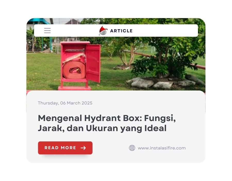 Hydrant Box: Fungsi, Jarak, dan Ukuran yang Ideal