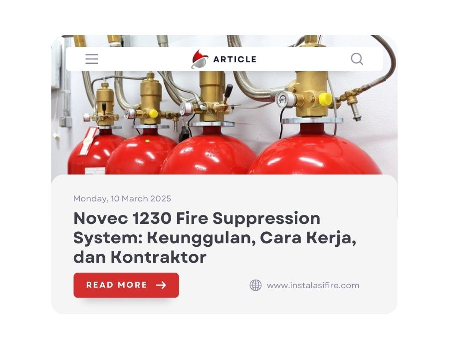 Novec 1230 Fire Suppression System: Keunggulan, Cara Kerja, dan Kontraktor