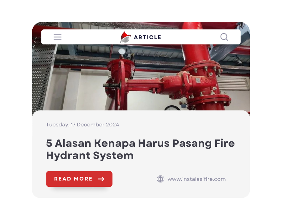 5 Alasan Kenapa Harus Pasang Fire Hydrant System