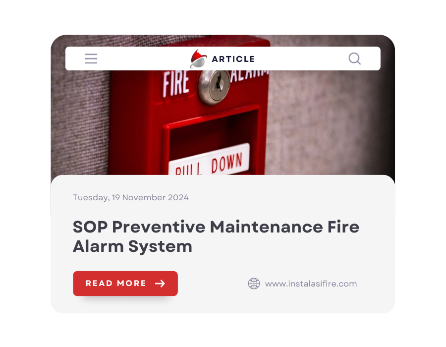 SOP Preventive Maintenance Fire Alarm System